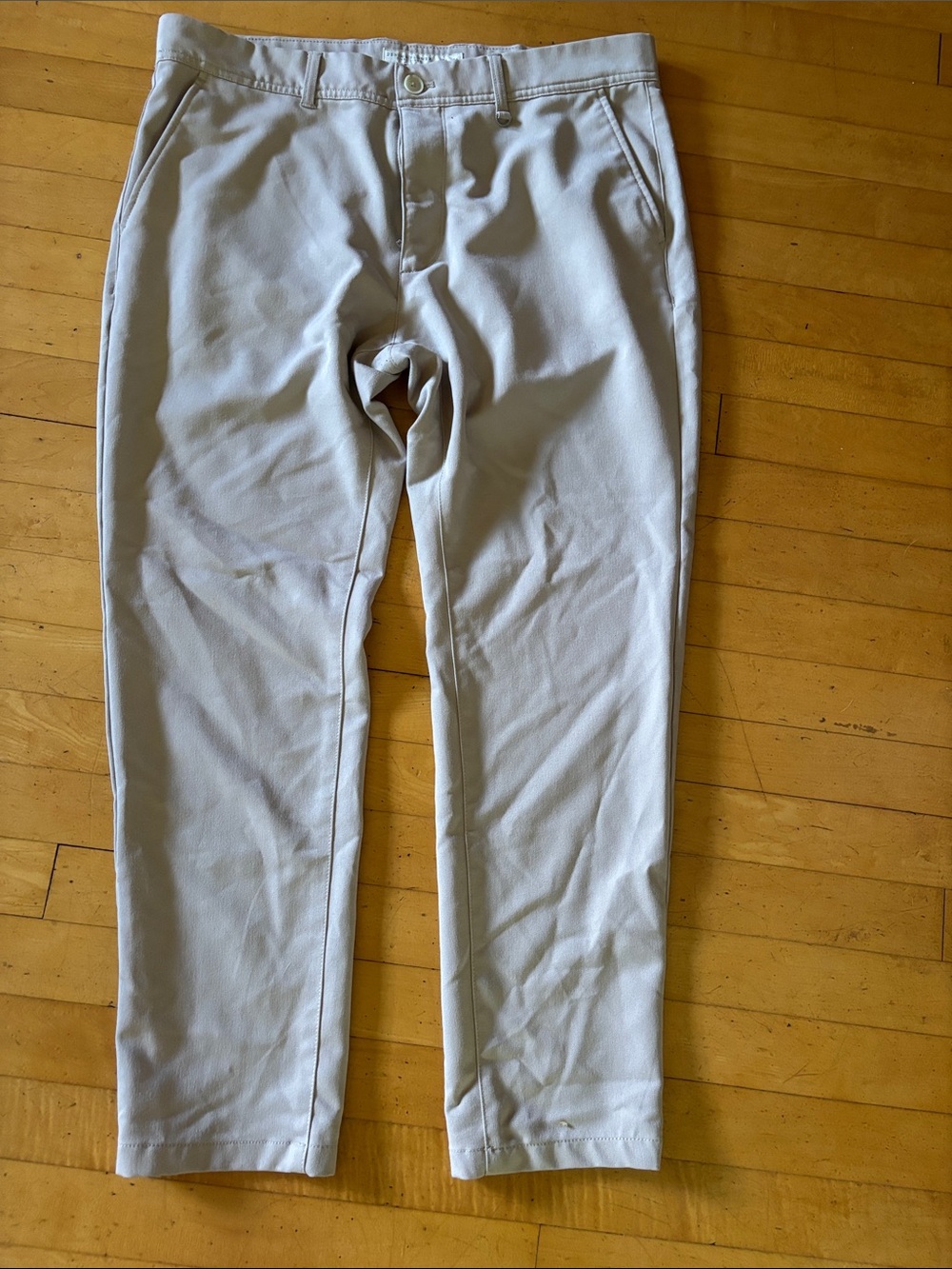 Denim & Flower Chino Pants - Light Beige